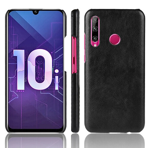 Wewoo Coque Antichoc Litchi Texture PC + étui en PU pour Huawei Honor 10i / 20i noir