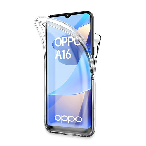 Visiodirect Coque 360 degré pour Oppo A16 6,52" CPH2269 - Coque protection intégrale transparente Avant et arrièrs - Antichoc