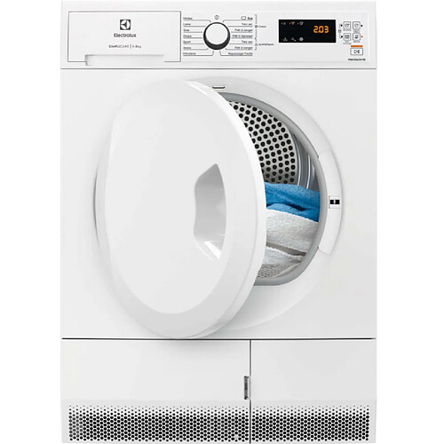 Sèche-linge pompe à chaleur avec condenseur 60cm 8kg - edhf2804dp - ELECTROLUX