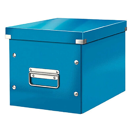 Boîte de rangement carton Leitz Click & Store Wow Cube Format M bleu