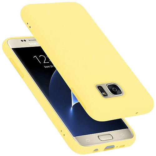 Cadorabo Coque Samsung Galaxy S7 Etui en Jaune