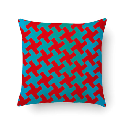 Alter Coussin avec impression numérique, 100% Made in Italy, Coussin de canapé décoratif, amovible et lavable, modèle Ombretta, 40x40x5 cm