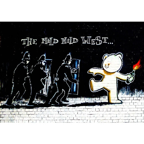 EPIKASA Impression sur Toile Banksy The Mild Mild West