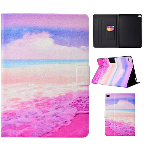 Etui en PU mer rose pour votre Apple iPad 9.7-inch (2018)