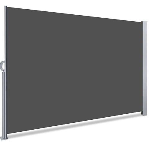 Vounot Paravent retractable avec housse de protection 180x300cm Gris