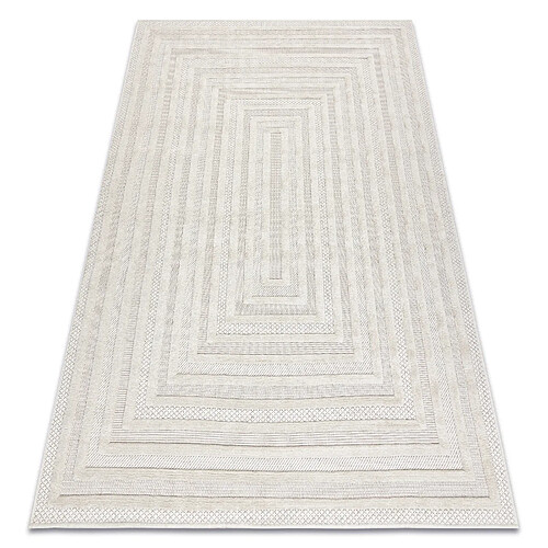 RUGSX Tapis SANTO SIZAL 0999 géométrique blanc 160x220 cm