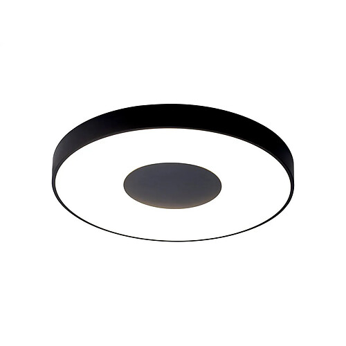 Inspired Plafonnier Rond 100W LED Avec Télécommande 2700K-5000K, 6000lm, Noir, 3 ans de Garantie