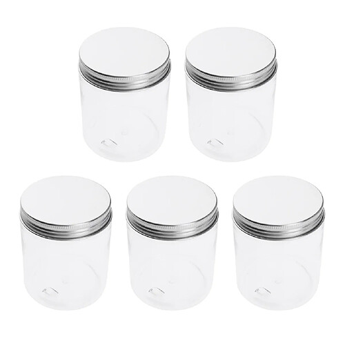 5pcs vide cosmétique baume à lèvres récipient jar couvercle en aluminium 120 ml 68x50 mm