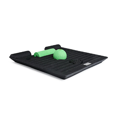 Hjh Office Tapis anti-fatigue BLACKROLL® SMOOVE BOARD avec outils de fascias noir/vert