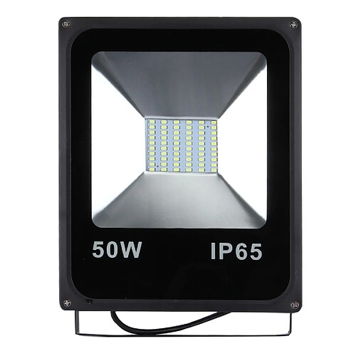 Wewoo Projecteur LED 50W 4000-4500LM Haute Puissance IP65 Étanche 60 Lampe Floodlight, AC 85-265V, UE Plug Lumière Blanche