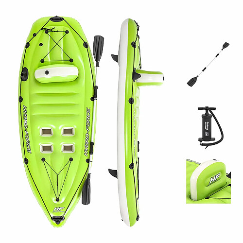 Kayak Gonflable Bestway Hydro-Force Koracle 270x100 cm Individuel Pagaie et Pompe