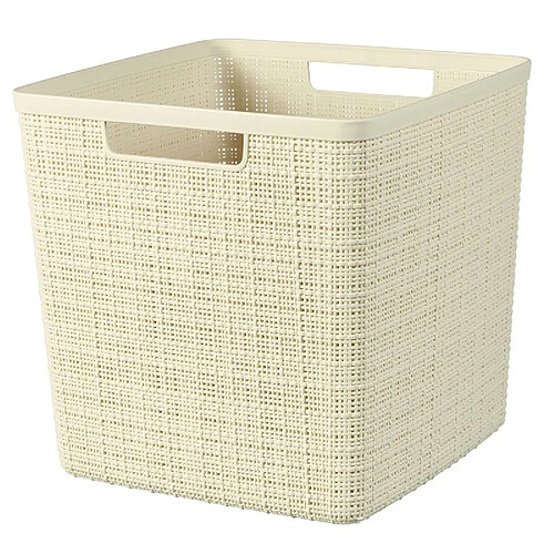 But Panier cube 17L JUTE Blanc cassé