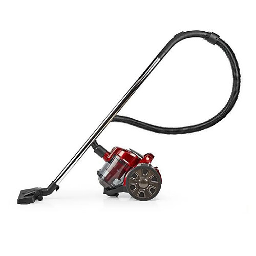 NC Aspirateur Design Sans sac 700 W Capacité de poussière: 1.5 l Combi Brosse Rayon d'action: 7 m Filtre à air HEPA Rouge/Anthracite