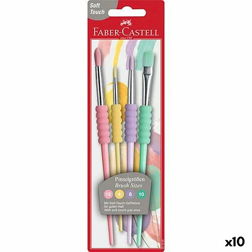 Pinceaux Faber-Castell Gâteau 4 Pièces (10 Unités)