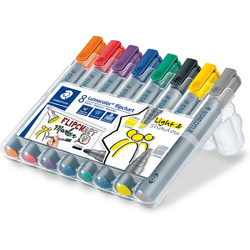 STAEDTLER Lumocolor Marqueur de conférence 356/356B, étui 8 ()