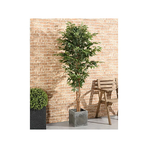 Vente-Unique Arbre artificiel ficus avec pot - H.180 - VALOPA