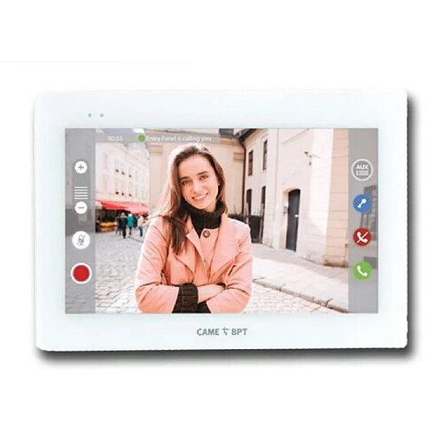 came bpt vidéophone mains libres full touch blanc xts 7 wh wifi 840ch-0030