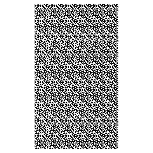 Alter Tapis de salle de bain, 100% Made in Italy, Tapis antitache avec impression numérique, Tapis antidérapant et lavable, Optique - Modèle Adela, 120x70 cm