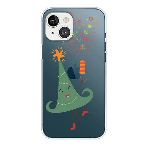 Coque en TPU anti-rayures, motif de noël, flexible pour votre iPhone 14 Plus - Chapeau magique