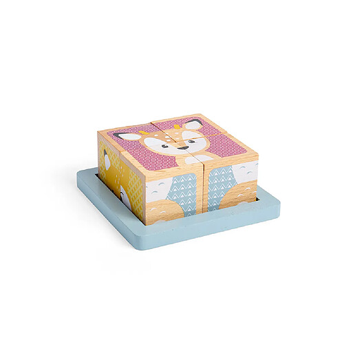 Bigjigs Toys Puzzle Cube Animaux Forêt