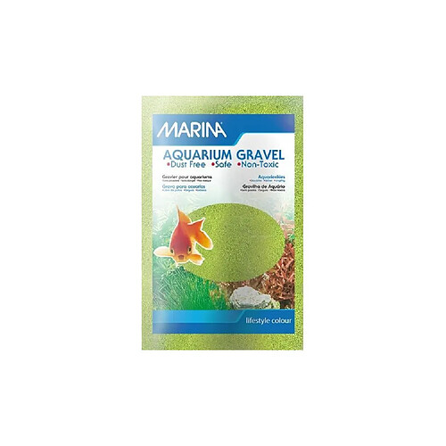 MARINA Sable microbille - 1 kg - Vert anis - Pour aquarium