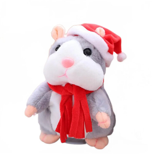 Universal 16cm Christmas Edition Talk 15cm Hamster Souris Animaux de compagnie Peluche Cute Talk Disques sonores Hamster Jouets éducatifs Cadeaux | Peluche Animaux