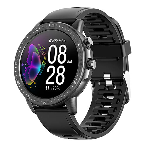 1.3 "Touch Smart Watch Fréquence cardiaque et tension artérielle et oxygène sanguin et surveillance du sommeil Multiple Sport