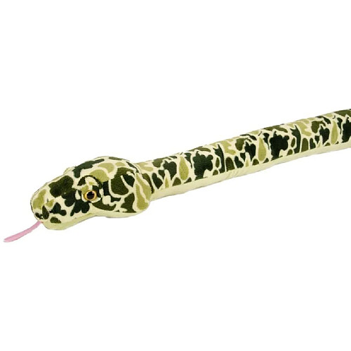 Wild Republic peluche serpent de 137 cm vert