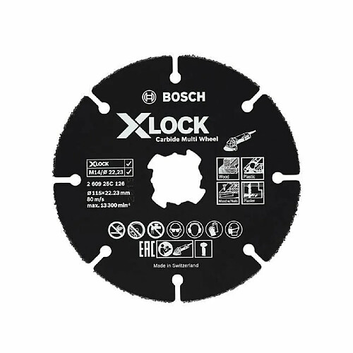 Bosch Disque à tronçonner Carbide Multi Wheel - Ø 125 mm