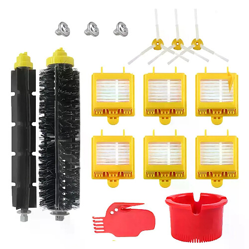 Filtres et rouleaux à brosse de remplacement pour aspirateur robot Roomba,kit d'accessoires de rechange pour modèles IRobot Roomba série 700 760 770 772 774 775 776 780 782 785 786 790,