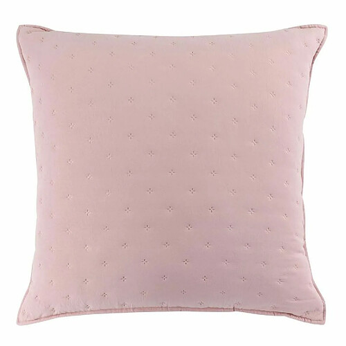 Paris Prix Housse de Coussin Mellow 60x60cm Rose & Blanc