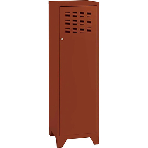 Pierre HENRY Armoire de rangement métal 1 porte Terracotta.