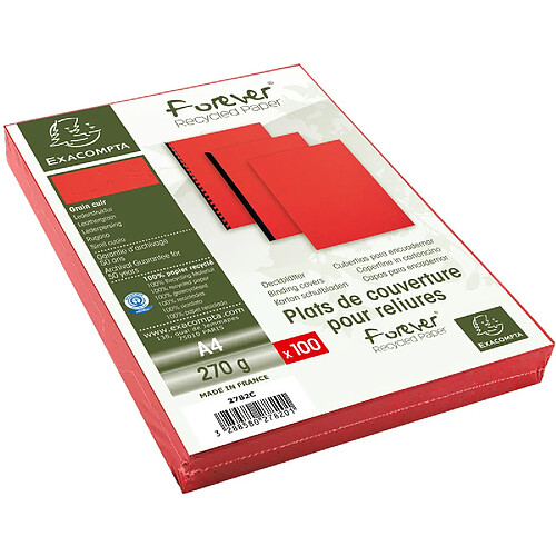 EXACOMPTA Couverture de reliure EVERCOVER, A4, rouge ()