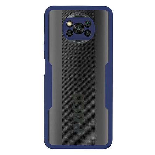 Coque en TPU + acrylique bleu marine pour votre Xiaomi Poco X3 NFC/Poco X3 Pro/Poco X3