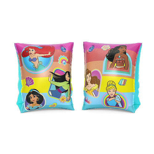 Brassards Gonflables pour Enfants de 3 à 6 ans Bestway 17x12 cm Design de Princesses Disney Double Chambre à Air