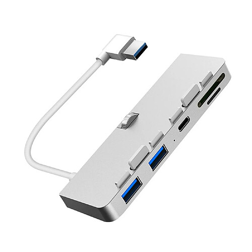 Universal Hub USB 3.0 en alliage d'aluminium Adaptateur 3 ports Distributeur avec lecteur de carte SD/TF iMac 21,5 pouces 27 Pro Ordinateur ultra-mince tout-en-un