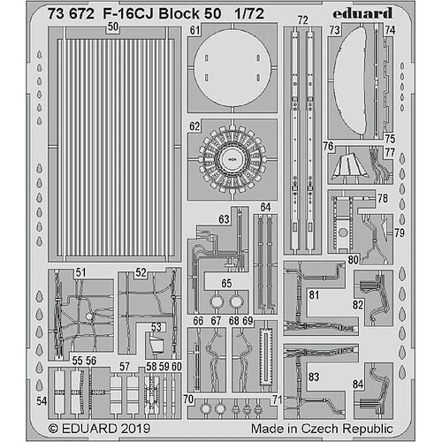 F-16CJ Block 50 for Tamiya - 1:72e - Eduard Accessories