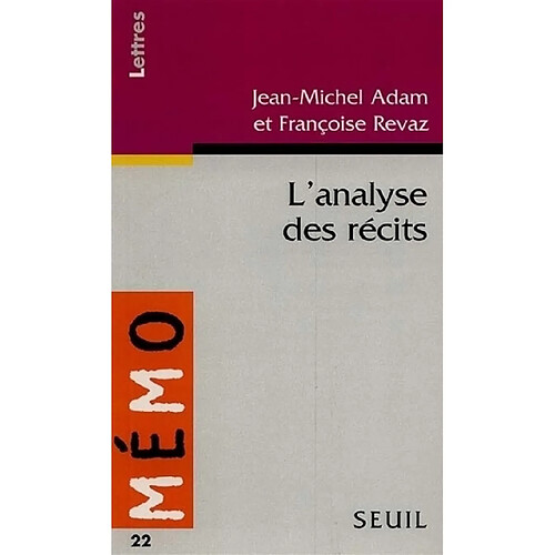 L'analyse des récits · Occasion