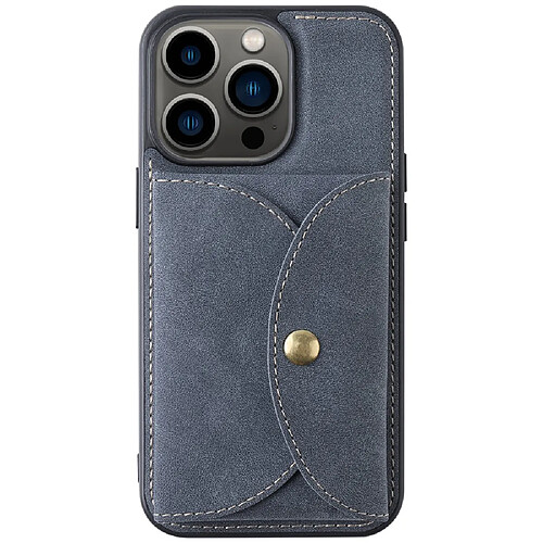 Coque en TPU + PU VILI magnétique, détachable 2-en-1 avec porte-carte bleu pour votre iPhone 13 Pro Max 6.7 pouces