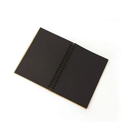 Graines Creatives Carnet de dessin feuilles noir