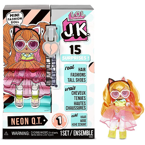 Zapf Creation AG Zapf Creation 570776E7C - L.O.L. Surprise J.K. Doll- Neon Q.T.