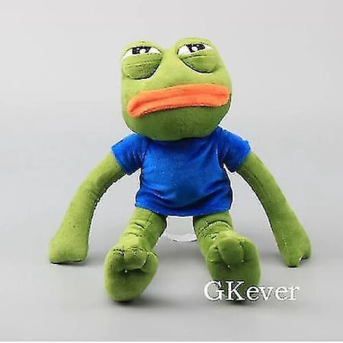 Universal Dessin animé pepe grenouille triste peluche douce animal poupée 17 pouces 45 cm cadeau enfant