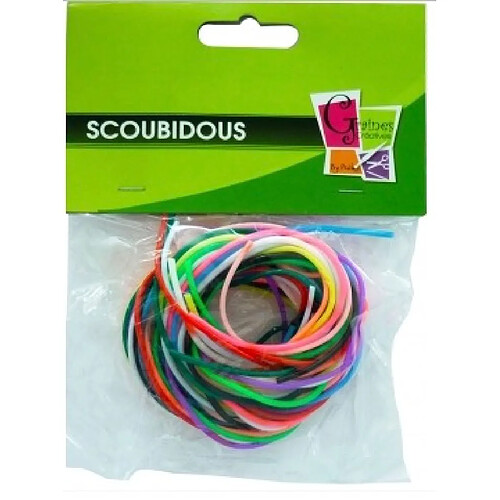 Graines Creatives Sachet 12 fils scoubidous couleur vives