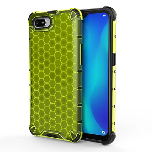 Wewoo Coque Pour OPPO Realme C2 Shockproof Honeycomb PC + TPU Case Vert