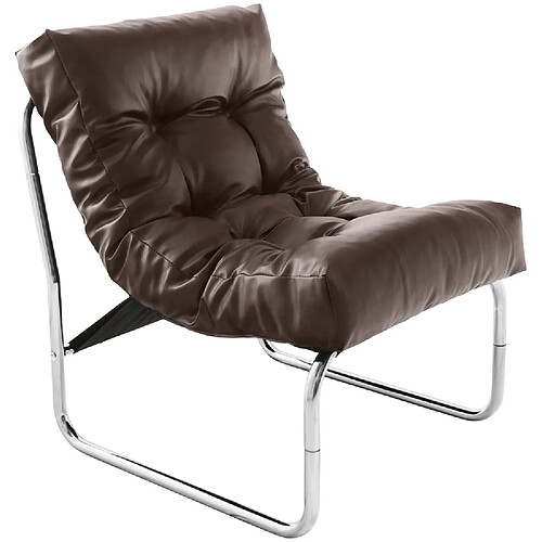 Alterego Fauteuil lounge 'LOFT' brun