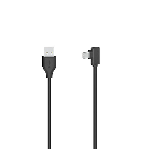 HAMA Câble USB-C, mâle USB-C - mâle USB-A, 90°, USB 2.0, 480 Mbit/s, 0,75m