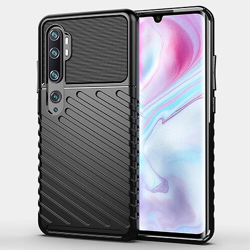 Wewoo Coque Souple Pour Xiaomi Note 10 TPU antichoc Thunderbolt Noir