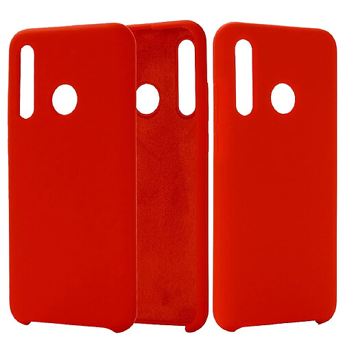 Wewoo Coque Étui de protection étanche en silicone liquide de couleur unie pour Huawei Honor 10i rouge