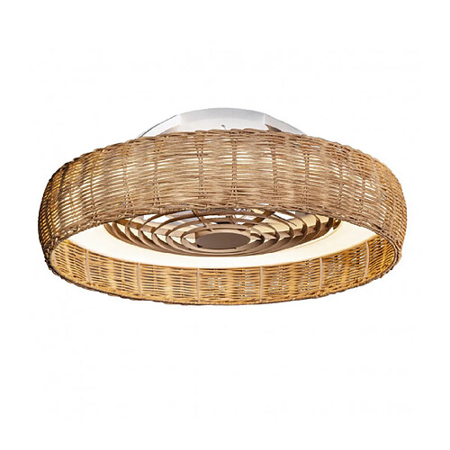 Luminaire Center Plafonnier ventilateur Kilimanjaro blanc,beige 1 ampoule 20,5,25cm