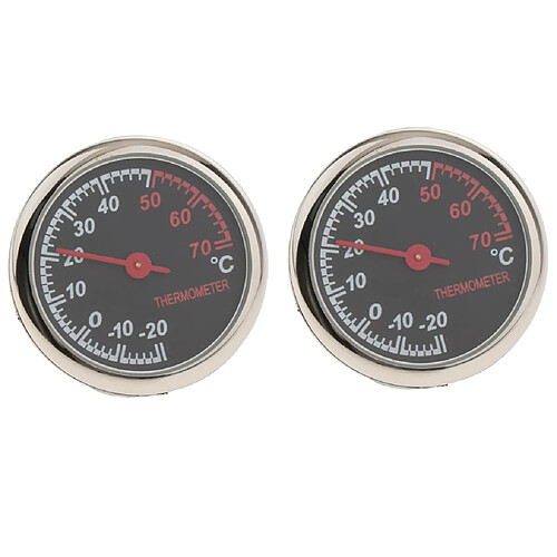 2 XRound Temperature Gauge Pour La Maison De Voiture À Effet De Serre Babyroom Décoration NOUVEAU